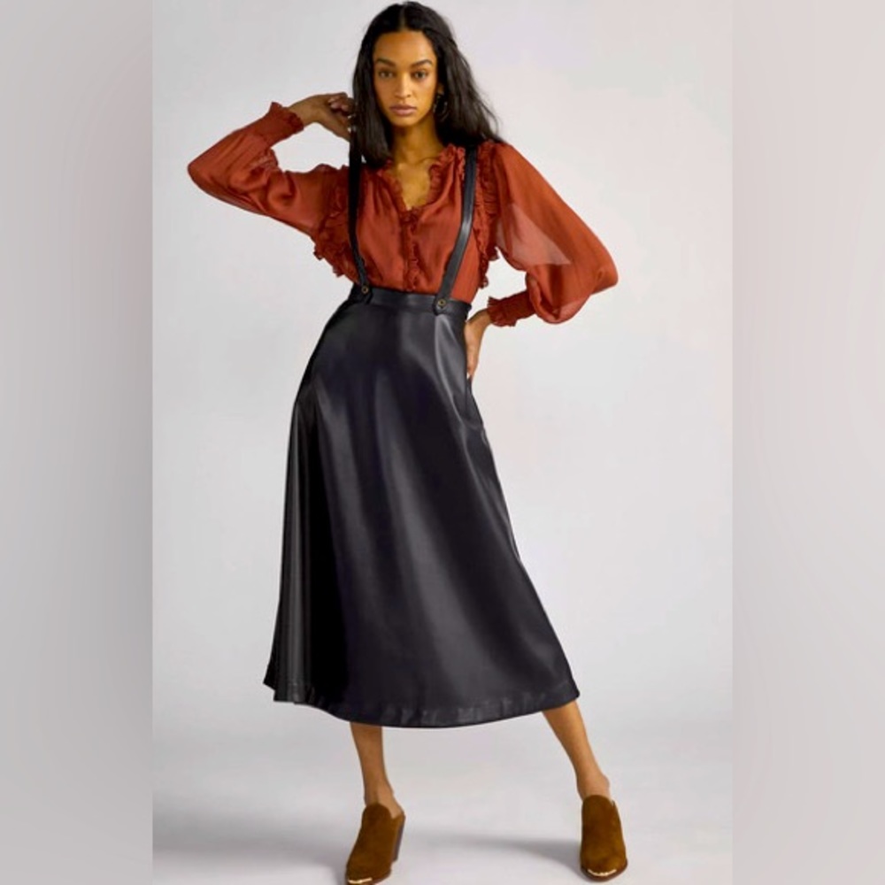 NWT Anthropologie Overall Skirt